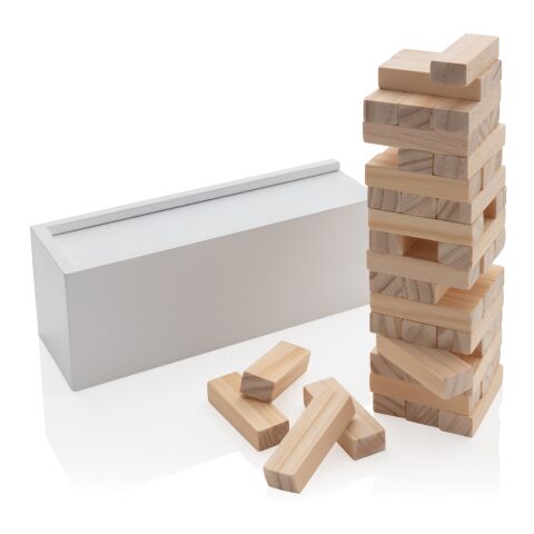 FSC® Deluxe tumbling tower wood block stacking game