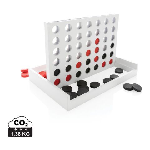 FSC® Connect four wooden game White | No Branding | not available | not available