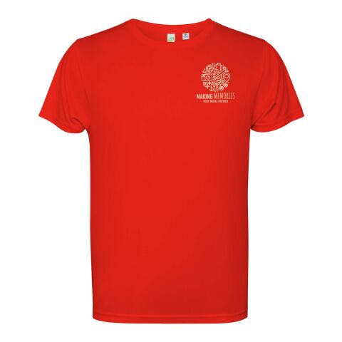 Estoril short sleeve men&#039;s t-shirt Standard | Red | M | No Branding | not available | not available | not available