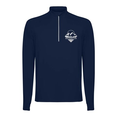 Estambul long sleeve men&#039;s half zip sweatshirt Standard | Navy Blue | M | No Branding | not available | not available | not available