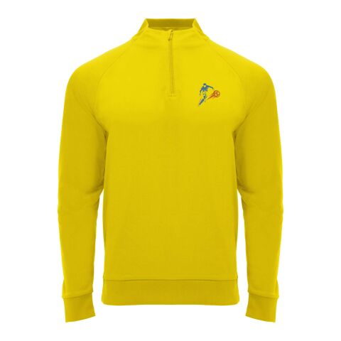 Epiro long sleeve unisex quarter zip sweatshirt Standard | Yellow | XL | No Branding | not available | not available | not available