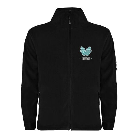 Luciane men's full zip fleece jacket Standard | Solid black | L | No Branding | not available | not available