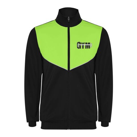 Evans unisex tracksuit Standard | Solid black-Lime | XL | No Branding | not available | not available | not available
