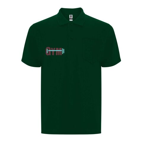 Centauro Premium short sleeve unisex polo Standard | Bottle green | XL | No Branding | not available | not available | not available