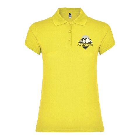 Star short sleeve women&#039;s polo Standard | Yellow | XL | No Branding | not available | not available | not available