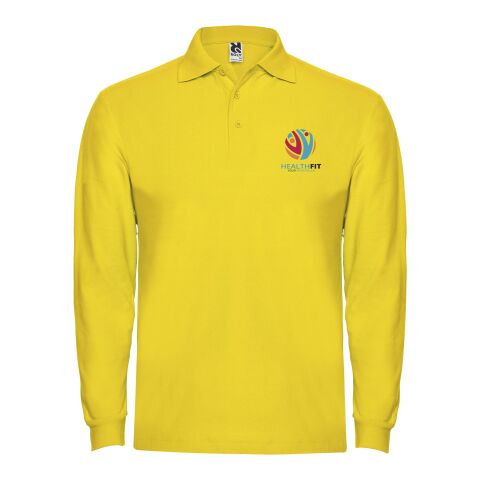 Estrella long sleeve men&#039;s polo Standard | Yellow | L | No Branding | not available | not available | not available
