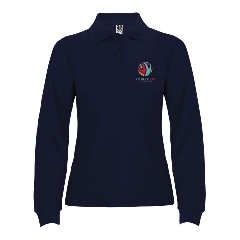 Estrella long sleeve women&#039;s polo Standard | Navy Blue | S | No Branding | not available | not available | not available