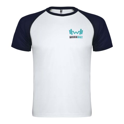 Indianapolis short sleeve unisex sports t-shirt Standard | White-Navy Blue | 2XL | No Branding | not available | not available | not available