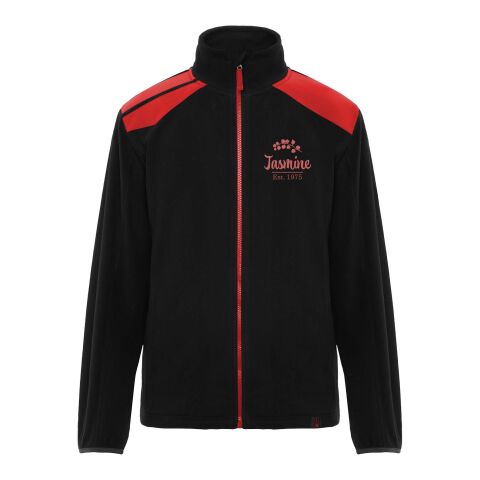 Terrano unisex microfleece jacket Standard | Solid black-Red | 3XL | No Branding | not available | not available