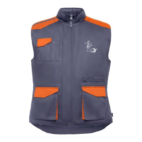 Armada multi-pocket workwear vest Standard | Lead-Orange | L | No Branding | not available | not available | not available