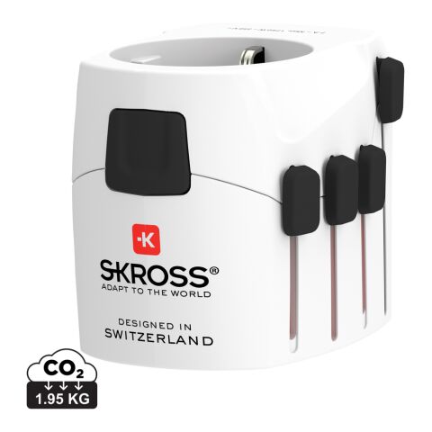SKROSS Pro 3-Pole World Travel Adapter white | No Branding | not available | not available
