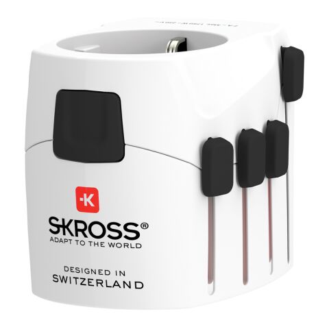 SKROSS Pro 3-Pole World Travel Adapter white | No Branding | not available | not available