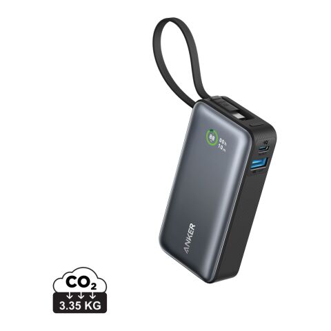 Anker Nano Power Bank 30W, Built-In USB-C Cable black