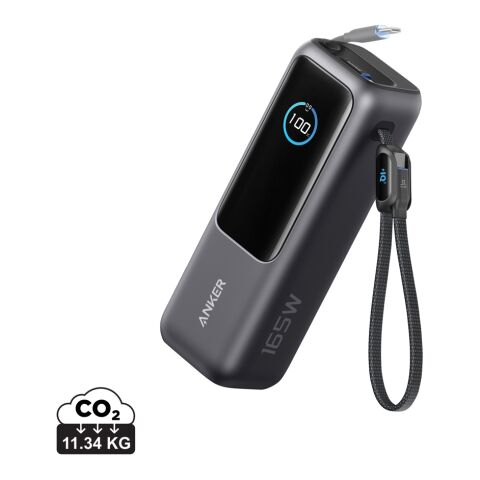Anker Power Bank 25.000 mah 165W, Built-in retractable cable grey-black | No Branding | not available | not available