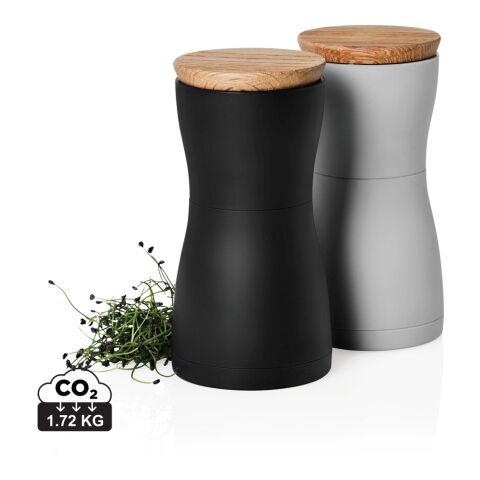 AdHoc Twin Salt and pepper mill set black-white