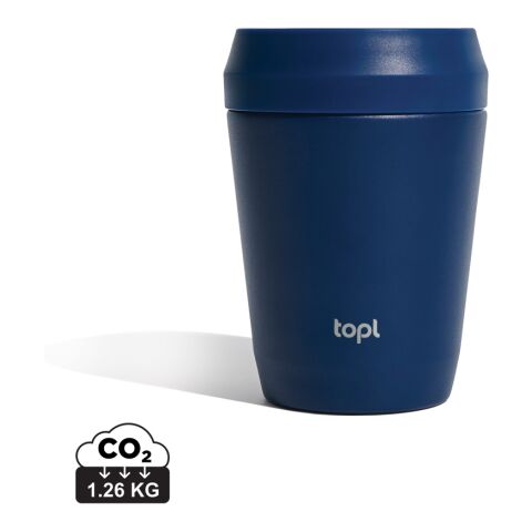 Topl Recycled Steel To Go Tumbler Patented 360 Lid 235ml navy | No Branding | not available | not available