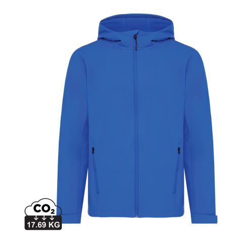 Iqoniq Makalu men recycled polyester soft shell jacket royal blue | L | No Branding | not available | not available | not available