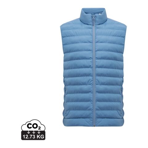 Iqoniq Meru men recycled polyester bodywarmer Moon blue | XXXL | No Branding | not available | not available | not available
