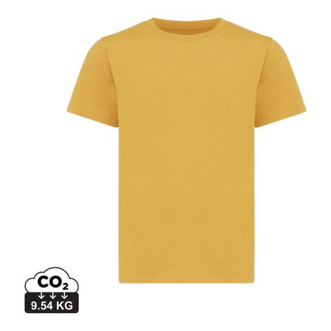 Iqoniq Koli kids recycled cotton t-shirt ochre yellow | 910 | No Branding | not available | not available | not available