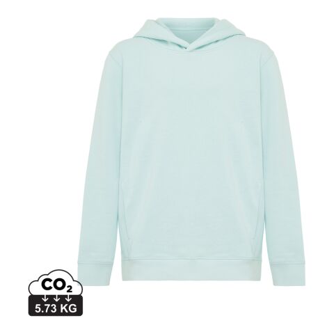 Iqoniq Yengo kids recycled cotton hoodie with sidepockets crushed mint | 3-4 | No Branding | not available | not available | not available