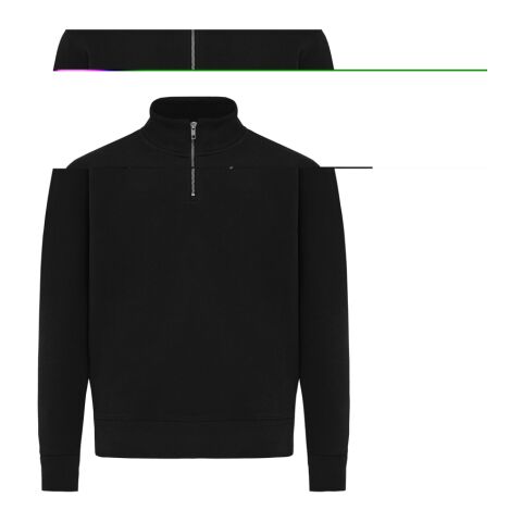 IQONIQ Elgon recycled cotton quarter zip sweater