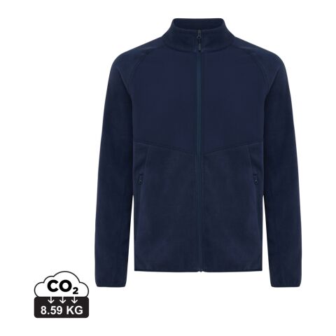 Iqoniq Talung recycled polyester microfleece zip through navy | XXL | No Branding | not available | not available | not available