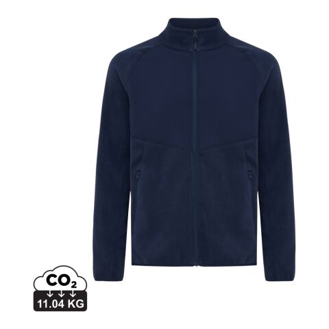 Iqoniq Talung recycled polyester microfleece zip through navy | XXL | No Branding | not available | not available | not available