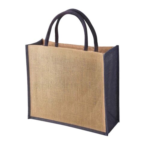 Tembo CT coloured jute shopper blue | Without Branding