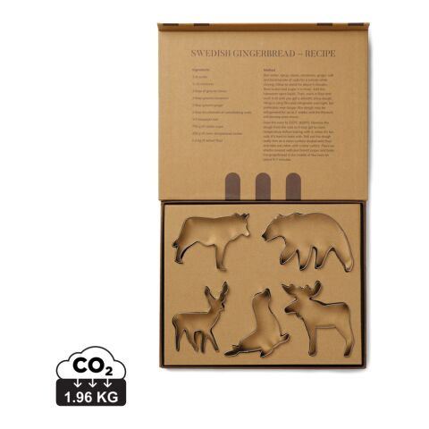 VINGA Nordic big 5 cookie cutter 5-piece set grey | No Branding | not available | not available