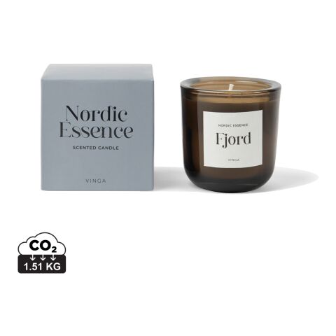 Nordic essence scented candle small blue-dark brown | No Branding