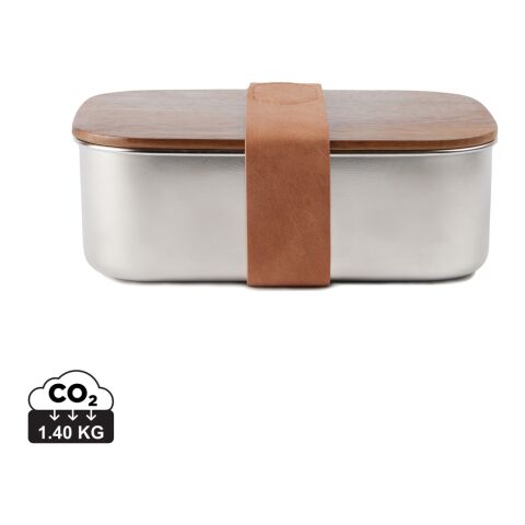 VINGA Ciro RCS recycled steel lunch box silver | No Branding | not available | not available