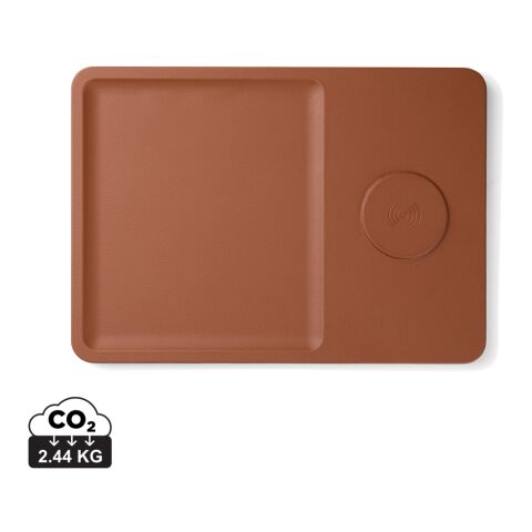 VINGA Timo RCS desk charger and accessory tray brown | No Branding | not available | not available