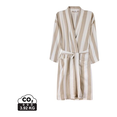 VINGA Ornos GRS hammam robe S/M beige-white | No Branding | not available | not available | not available