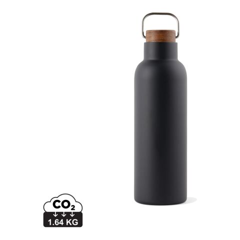 VINGA Ciro RCS recycled vacuum bottle 800ml black | No Branding | not available | not available