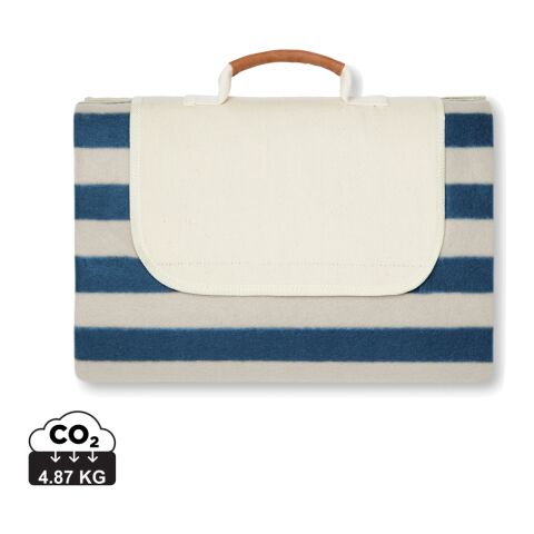 VINGA Alba GRS RPET picnic blanket large blue | No Branding | not available | not available | not available
