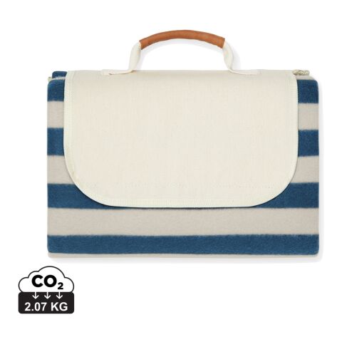 VINGA Alba GRS RPET picnic blanket small blue | No Branding | not available | not available | not available