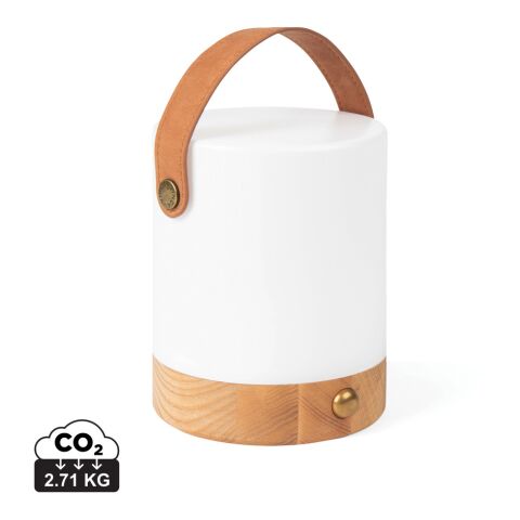 VINGA Narni RCS recycled ABS lantern brown-white | No Branding | not available | not available