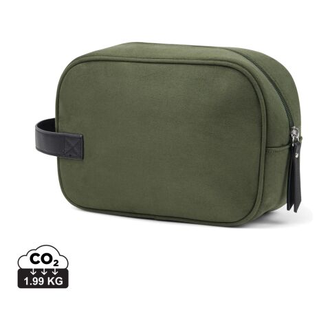 VINGA Marlow RCS recycled polyester toiletry bag green-black | No Branding | not available | not available