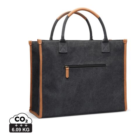 VINGA Bosler RCS recycled canvas tote black | No Branding | not available | not available