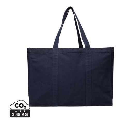 VINGA Hilo AWARE™ recycled canvas maxi tote bag navy | No Branding | not available | not available | not available