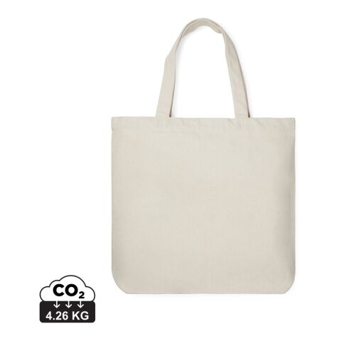 VINGA Hilo AWARE™ recycled canvas tote bag off white | No Branding | not available | not available | not available
