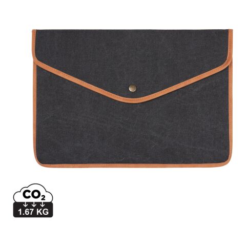 VINGA Bosler GRS recycled canvas 14&quot; laptop sleeve black | No Branding | not available | not available