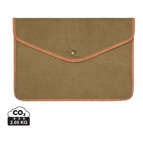 VINGA Bosler GRS recycled canvas 16" laptop sleeve green | No Branding | not available | not available