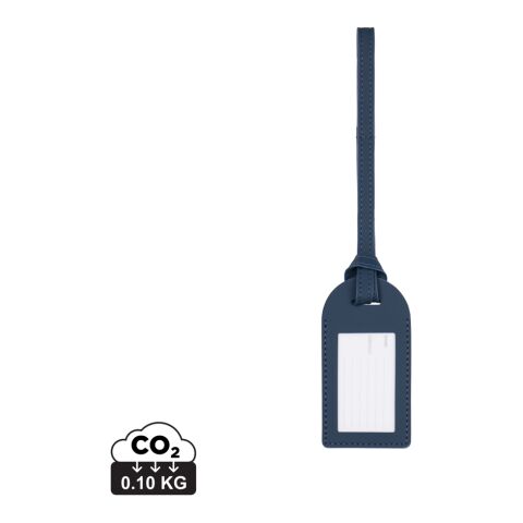 VINGA Baltimore RCS recycled polyester luggage tag navy | No Branding | not available | not available