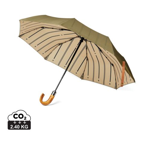 VINGA Bosler AWARE™ recycled pet 21&quot; foldable umbrella green | No Branding | not available | not available