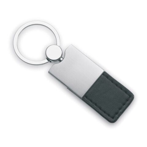 PU and metal leather key ring black | Without Branding | not available | not available