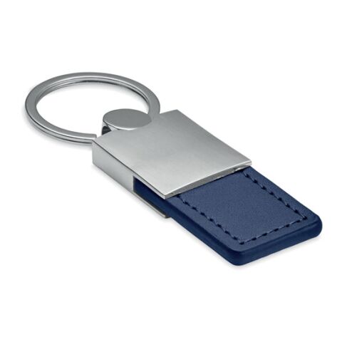 PU and metal leather key ring