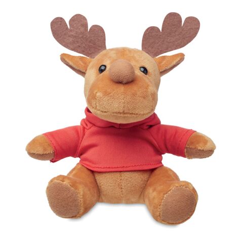 Plush reindeer with hoodie red | Without Branding | not available | not available | not available