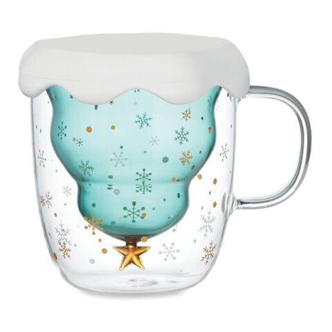 Double wall borosilicate mug