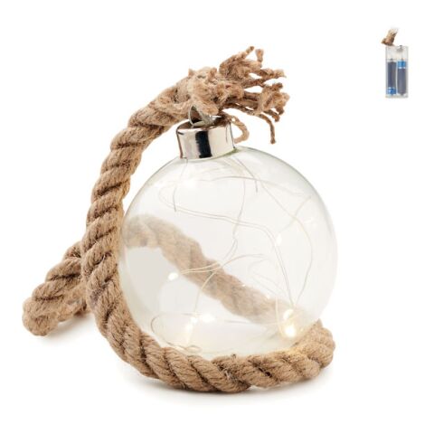 Glass bauble LED light transparent | Without Branding | not available | not available